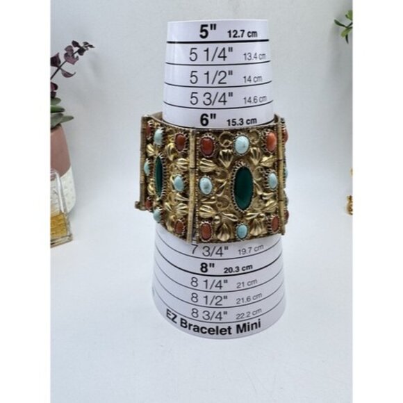 Gorgeous Vintage Silver Tribal With Semi Precious Stones Sterling Silver Set - Picture 9 of 16